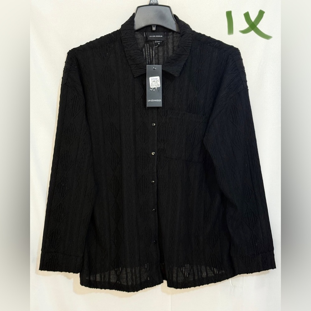 Livid World Men's Textured Black Shirt Jacket
